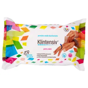 SERVETELE UMEDE DEZINFECTANTE PT MAINI 70BUC/PAC KLI703